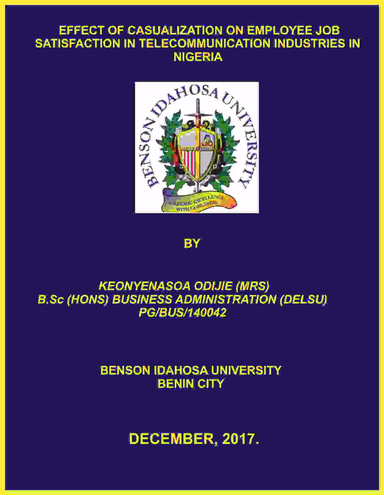 EFFECT OF ENTREPRENEURSHIP EDUCATION ON ENTREPRENEURIAL INTENTION OF POLYTECHNIC STUDENTS cover